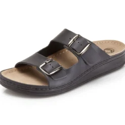 Mubb, bequeme Herren-Pantoletten, Weite H, aus Leder