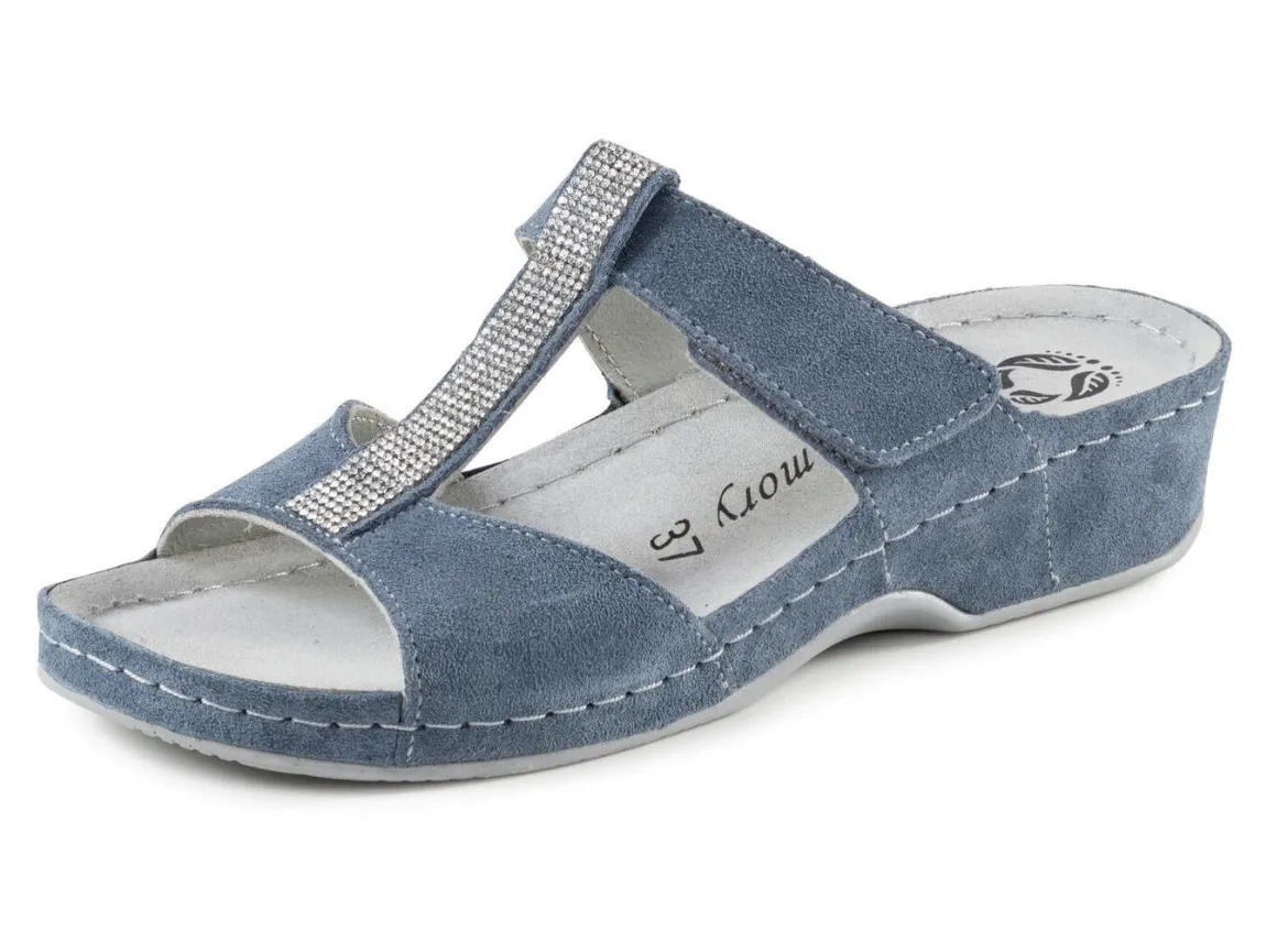 Mubb Pantolette mit funkelnden Glitzersteinchen