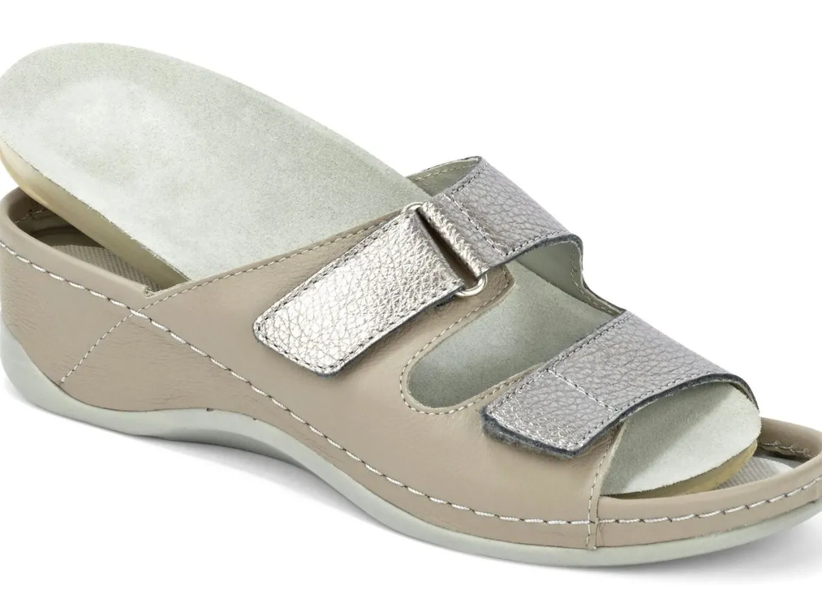 Mubb Pantolette mit Leder-Memory-Fußbett