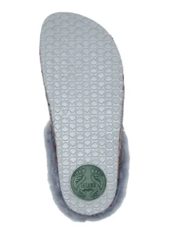 Mubb Wollfilz-Pantoffel mit bunter Blüten-Stickerei