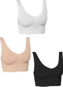 Nahtloser Komfort-BH 3er-Set