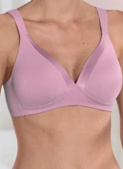 Naturana BH mit Satinblende am Dekolleté