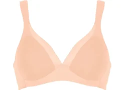Naturana BH mit Satinblende am Dekolleté