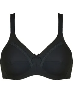 Naturana Zweierpack BH mit dekorativem Spitzenband in den Cups