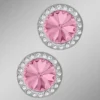 Ohrstecker mit Swarovski®-Kristallen in Pink