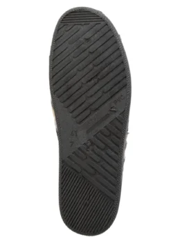 Pantoffel aus gemustertem Textilmaterial