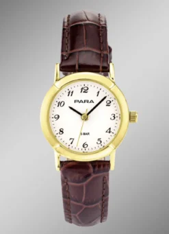 Para Quartz-Damenuhr mit Lederband