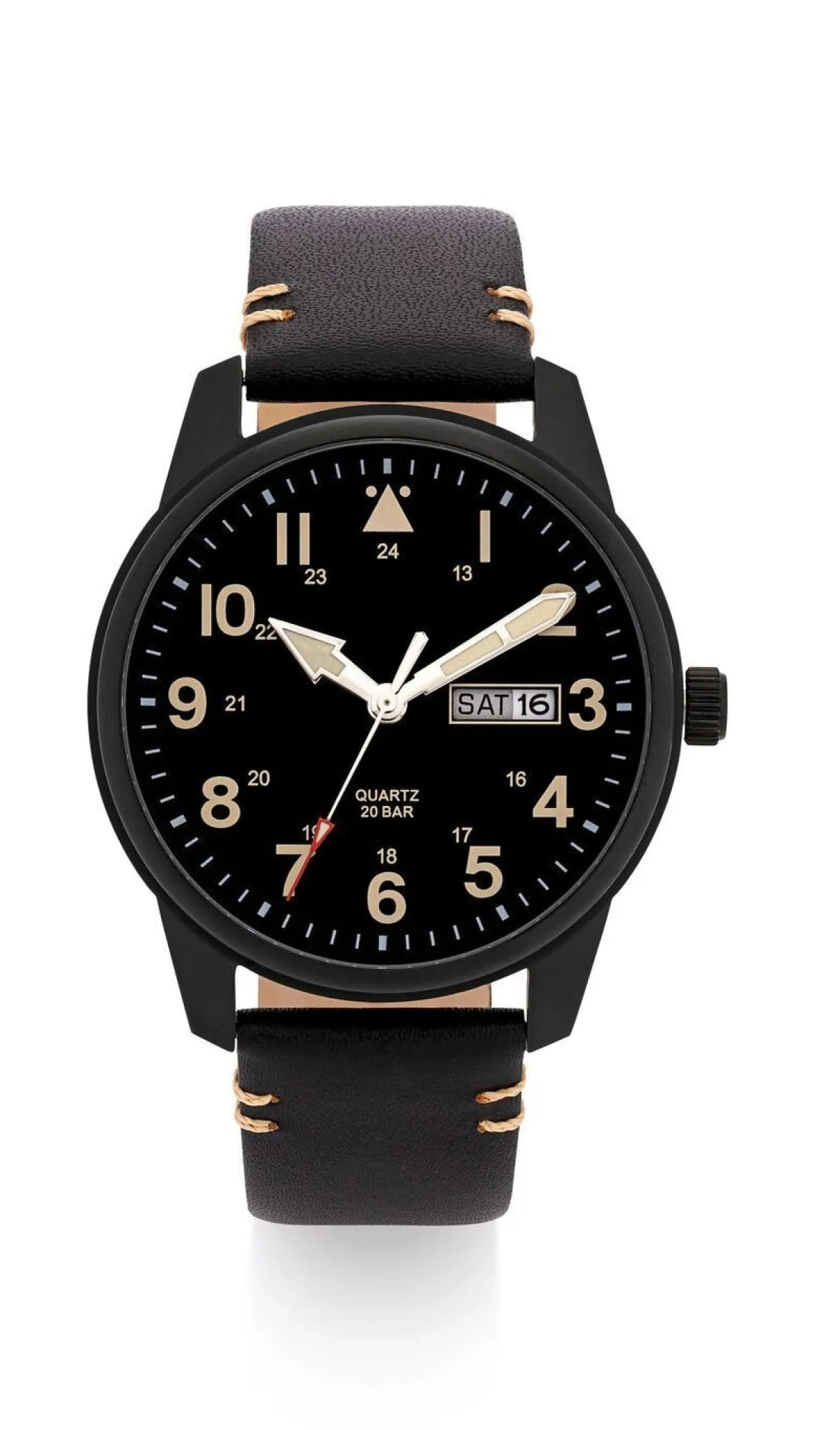 Para Quartz-Herrenuhr in Flieger-Optik