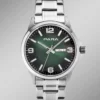 Para-Quartz-Herrenuhr mit Stahlbandgehäuse