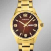 Para-Quartz-Herrenuhr mit Stahlbandgehäuse