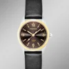 Para-Quartz-Partneruhren mit Lederband