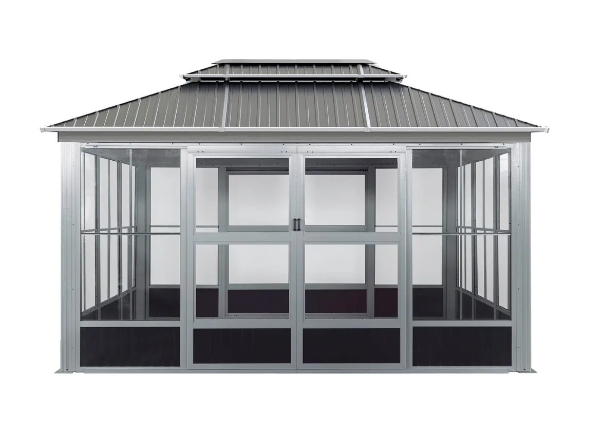 Pavillon "Olan" aus pulverbeschichtetem Aluminium