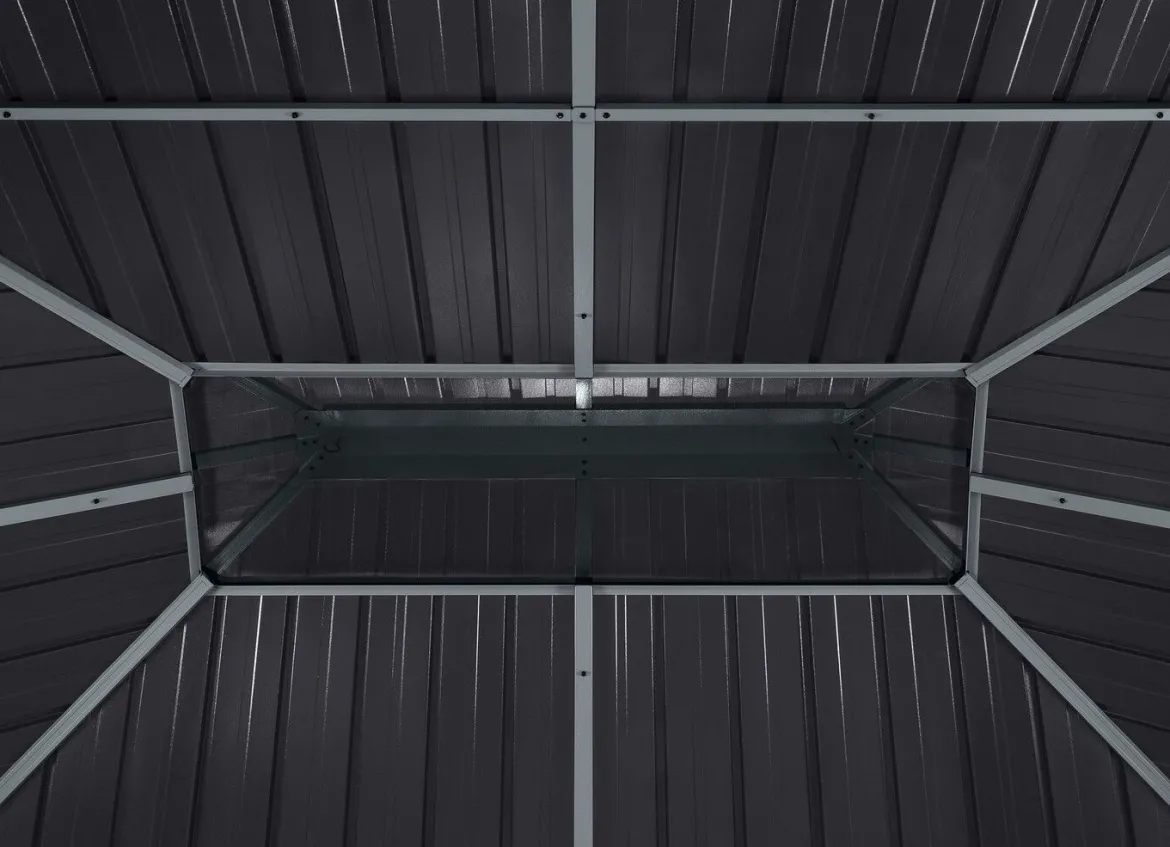 Pavillon "Olan" aus pulverbeschichtetem Aluminium