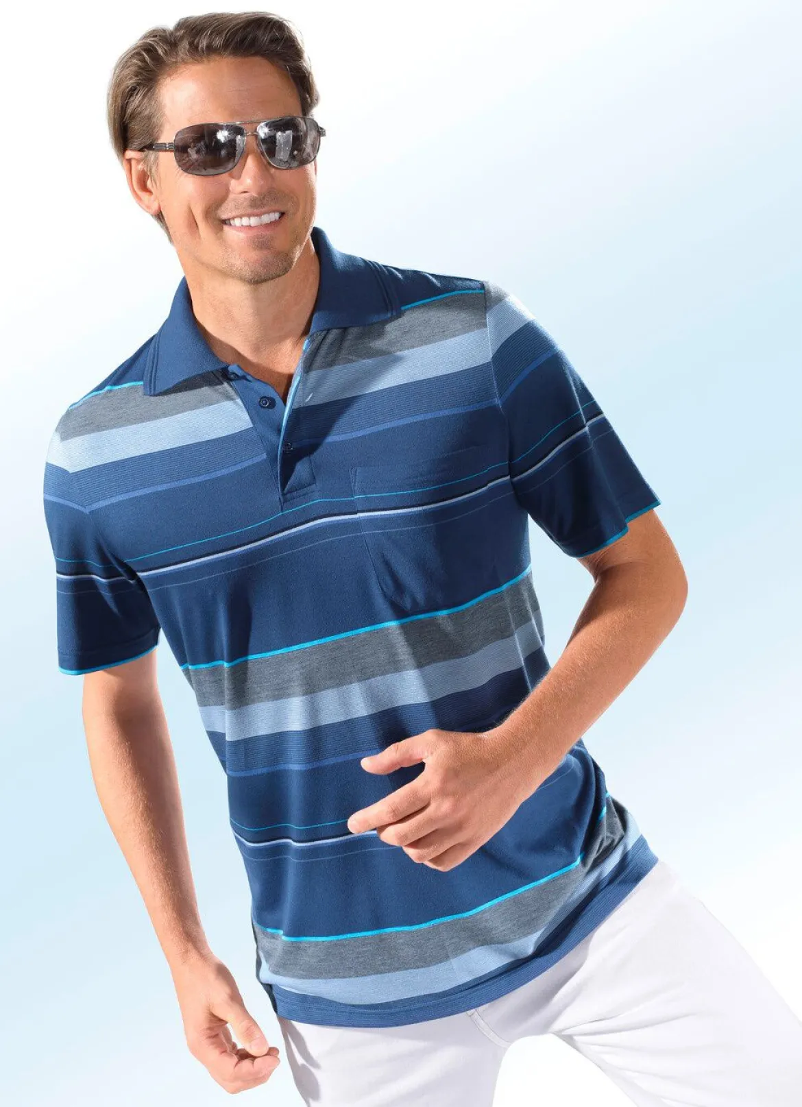 Poloshirt mit Brusttasche