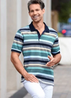 Poloshirt mit Knopfleiste