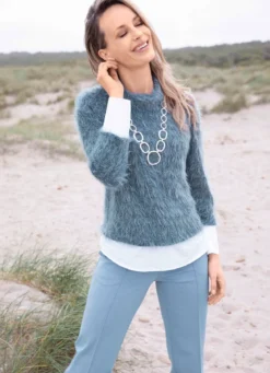 Pullover in 2-in-1-Optik