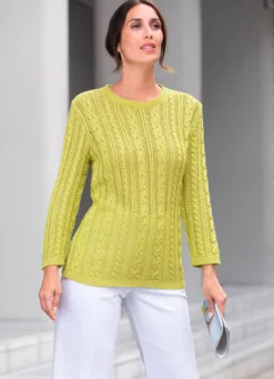 Pullover mit dekorativem Strukturmix