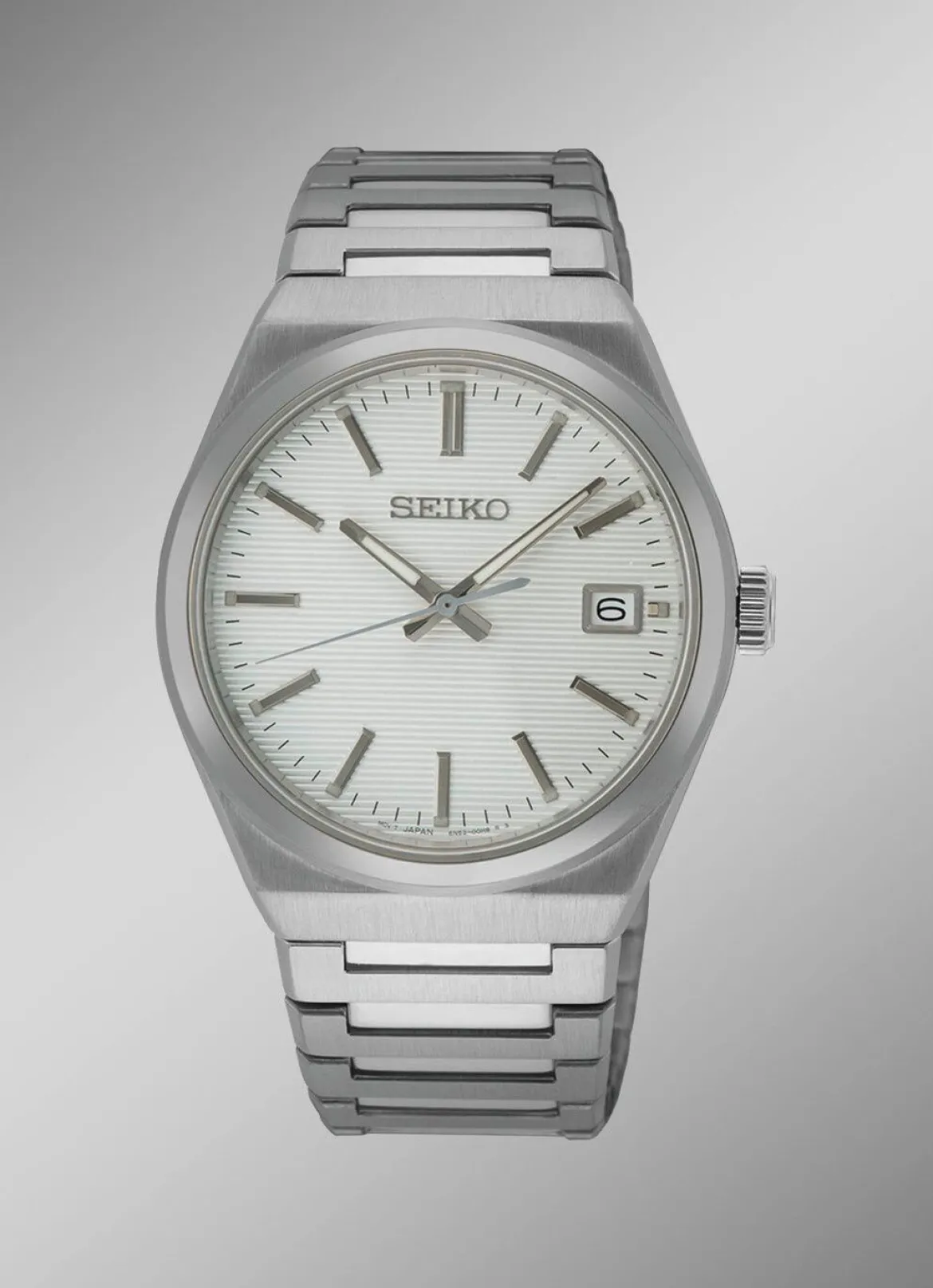 Quarz-Herrenuhr mit Edelstahlbandgehäuse