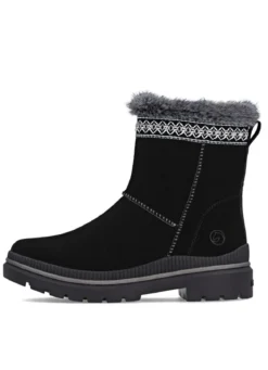 Remonte, gefütterte Damen-Stiefeletten, Winterschuhe, Weite G, mit Lammfell