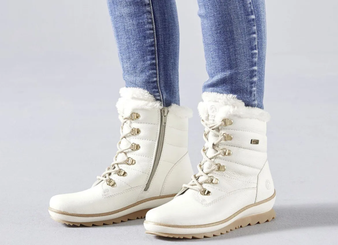 Remonte, gefütterte Damen-Stiefeletten, Winterschuhe, Weite G, mit Lammwolle