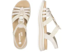 Remonte Riemchen-Sandale mit Metallschmuck