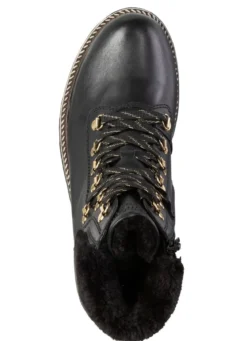 Remonte Schnür-Stiefelette mit Plüschkragen
