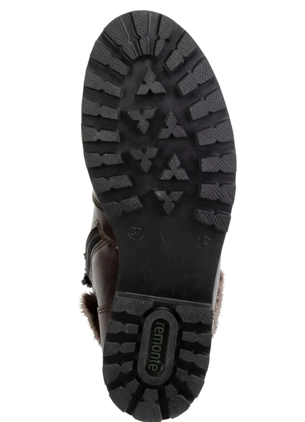 Remonte Schnür-Stiefelette mit Plüschkragen