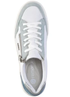 Remonte Sneaker aus Nappa- und Veloursleder mit Metallic-Besatz