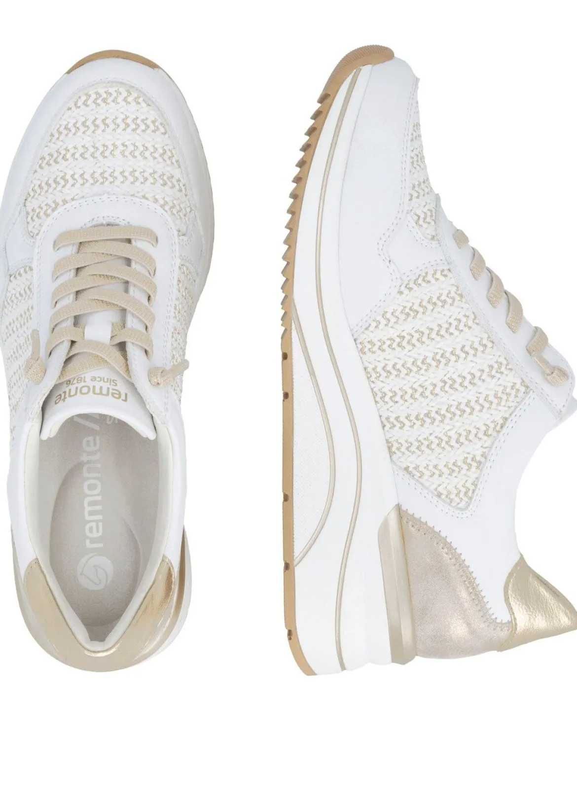 Remonte, sportliche Damen-Sneaker, Weite H, mit herausnehmbarem Fußbett