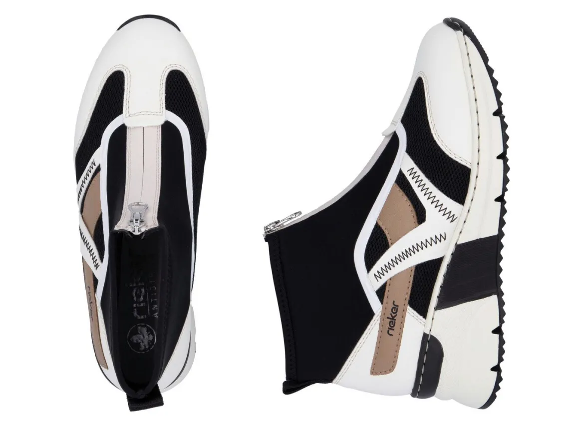 Rieker, stylische Damen-Boots, Weite G, mit herausnehmbarem Fußbett