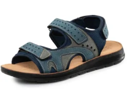 Sandale aus Synthetik und Textil