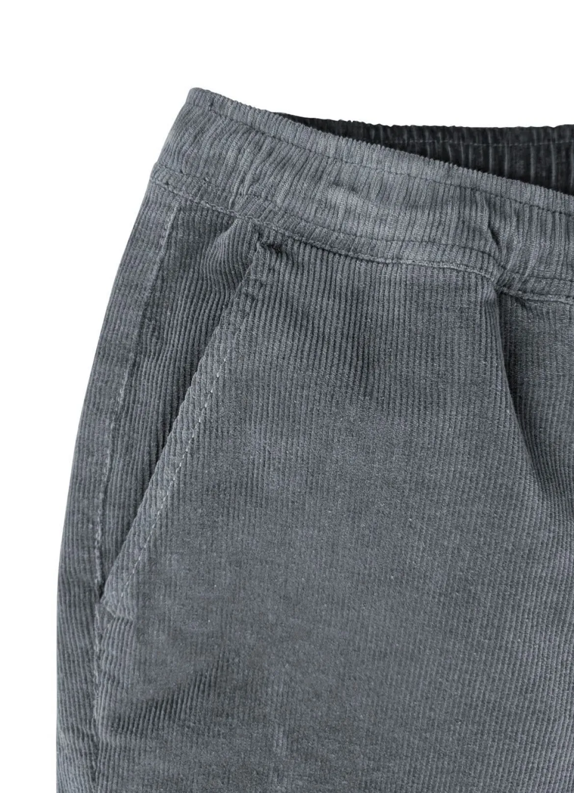 Schlupfcordhose mit Gummibund rundum in 3 Farben