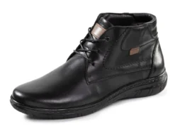 Schnür-Boots aus schattiertem Rind-Nappaleder