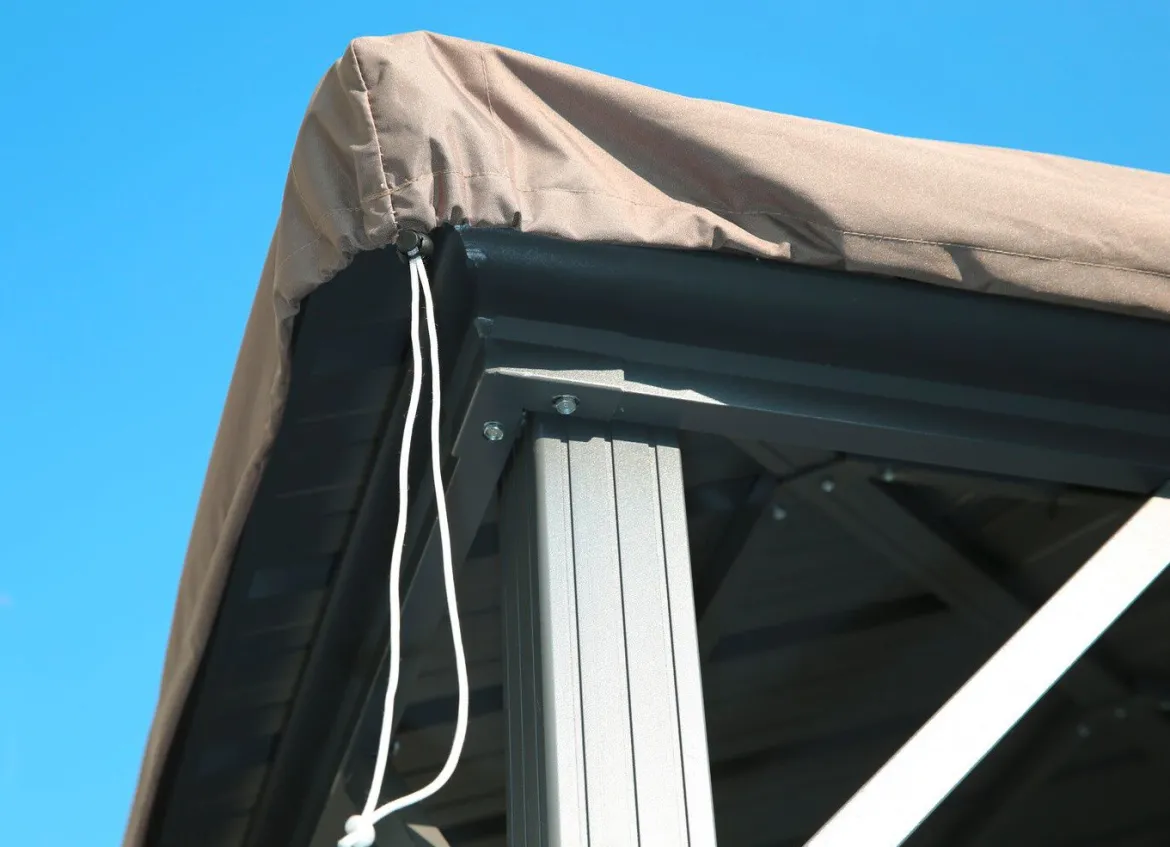 Schutzhaube als Winterabdeckung für Hardtop-Pavillon