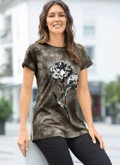 Shirt in Batik-Optik in 2 Farben