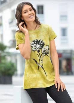 Shirt in Batik-Optik in 2 Farben