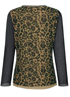 Shirt mit Netz-Jersey