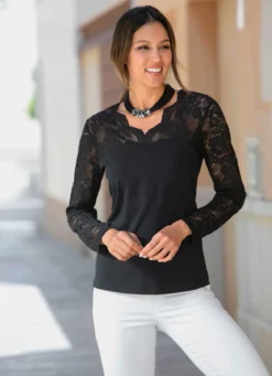 Shirt-Tunika mit Baumwolle