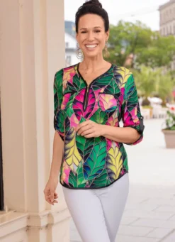 Shirt-Tunika mit Brusttaschen