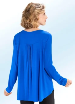 Shirt-Tunika mit rundem Halsausschnitt