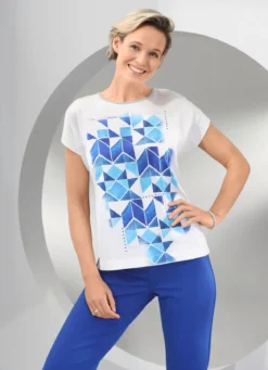 Shirt-Tunika mit tollem Bordüren-Druck