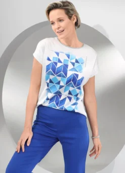 Shirt-Tunika mit tollem Bordüren-Druck