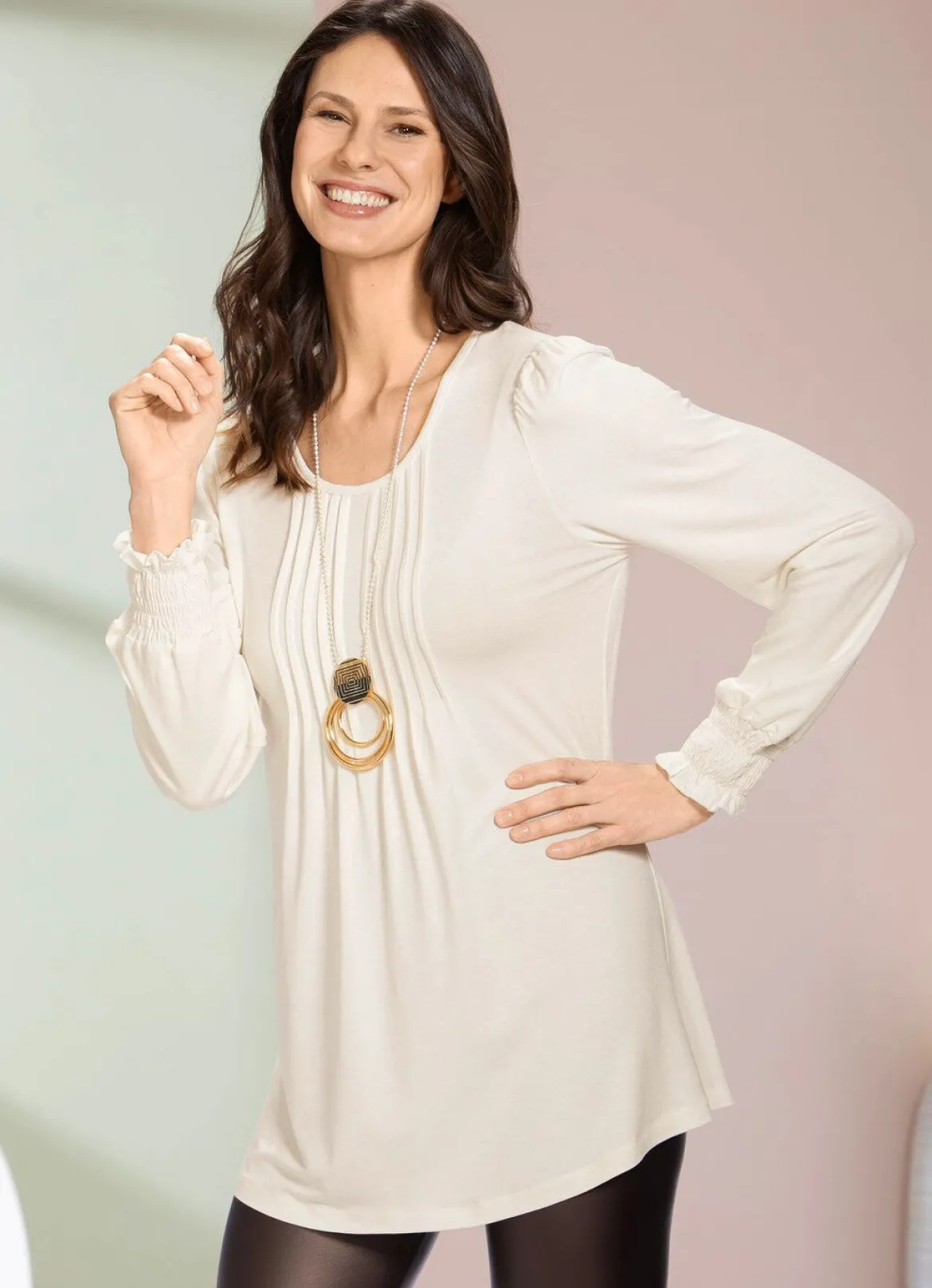 Shirt-Tunika mit tollen Ärmelabschlüssen