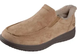 SKECHERS, bequeme Herren-Slipper, mit geformter Slip-Ins Fersenplatte