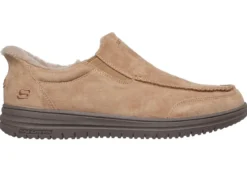 SKECHERS, bequeme Herren-Slipper, mit geformter Slip-Ins Fersenplatte