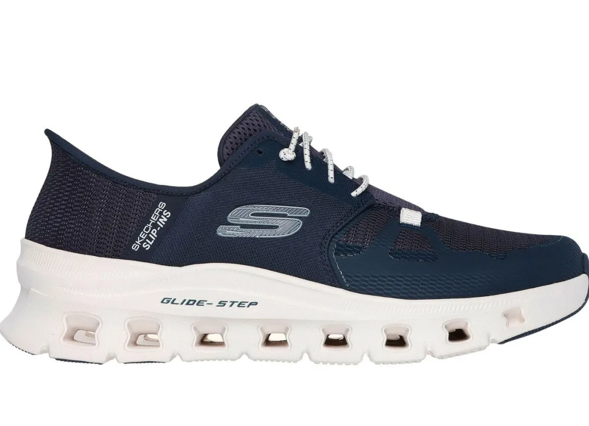 SKECHERS, Herren-Sneaker, mit geformter Slip-Ins Fersenplatte