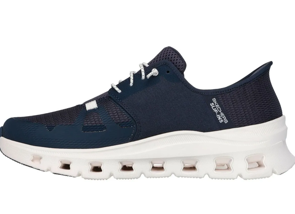 SKECHERS, Herren-Sneaker, mit geformter Slip-Ins Fersenplatte