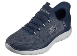 SKECHERS, Herren-Sneaker, mit geformter Slip-Ins Fersenplatte