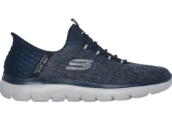 SKECHERS, Herren-Sneaker, mit geformter Slip-Ins Fersenplatte