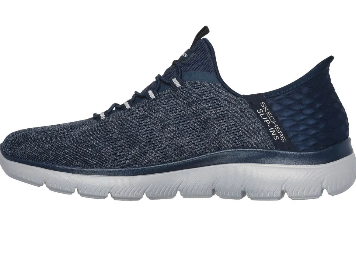 SKECHERS, Herren-Sneaker, mit geformter Slip-Ins Fersenplatte